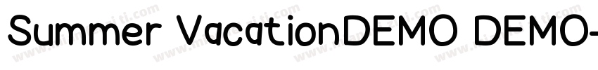 Summer VacationDEMO DEMO字体转换